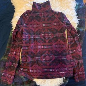 Eddie Bauer Bohemian Print Fleece Pullover